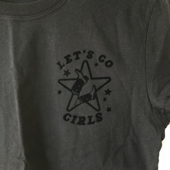 Wildfox Lets Go Girls Jamie Tee | Black Beauty Size XS - Picture 4 of 11